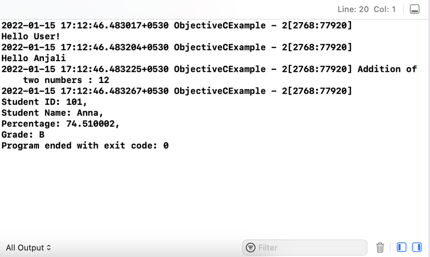 Getting Started With Objective C - Working With Methods